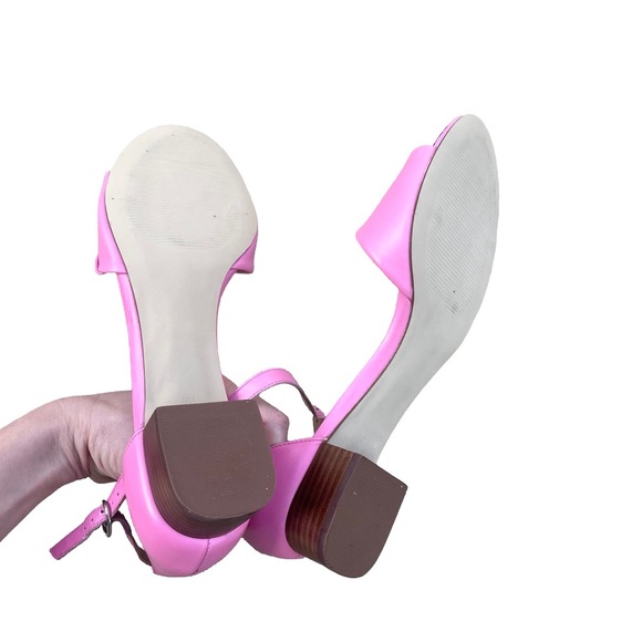 Talbots Pink Barbie Sandals With Buckle Size 9 - Picture 4 of 6